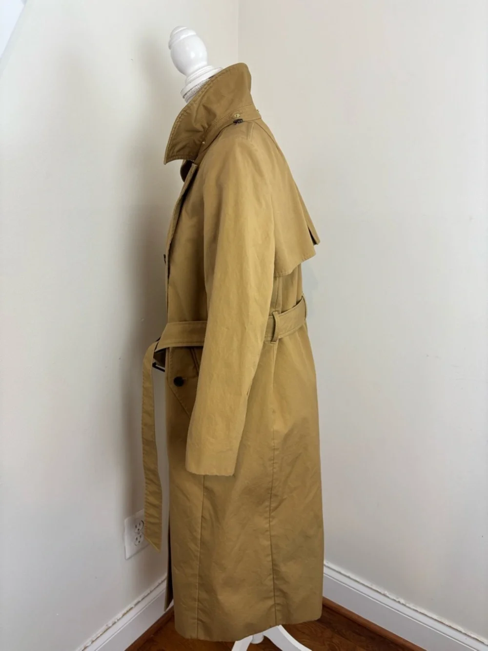 J.Crew New Long Icon Trench Coat In Size 8P
